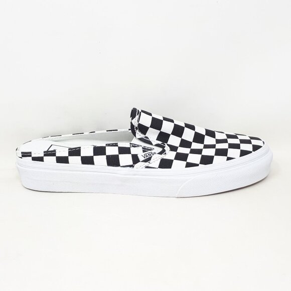 Vans Classic Slip-On Mule Authentic Shoe Sneaker Black White Mens 5.5 / Womens 7 - Picture 1 of 12